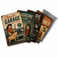 Plaque murale de qualité supérieure, logo publicitaire personnalisé pour garage de voitures et de motos, enseigne en métal vintage rétro pour voiture