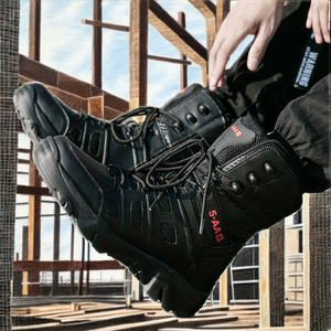 Bottes de randonnée tactiques légères pour hommes, toutes saisons, activités de plein air, imperméables, semelle extérieure en TPR, embout en acier, PU - Product Image 2