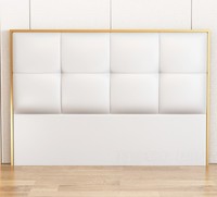 Tête de lit en velours de luxe française, cadre en bois, taille complète, pour hôtel, uniquement