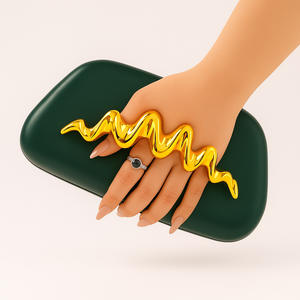 Sacs à chaîne de luxe populaires personnalisés, pochettes et sacs à main de soirée tendance avec fermetures éclair pour femmes - Product Image 2