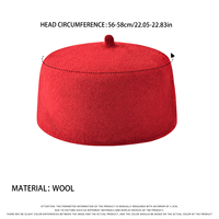 Gorros de Lana Personalizados para Eid Al Fitr 2026 (Patentes Personales) - Gorros de Oración Musulmanes Árabes de Lana