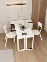 Escritorio Plegable Móvil Pequeño de Estilo Nórdico Moderno, Escritorio Extensible de Madera para el Hogar, Dormitorio, Mesa de Noche, Mesa para Computadora
