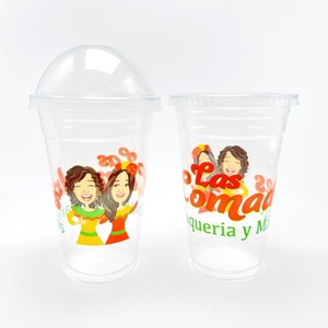Dùng Một Lần Takeaway Tùy Chỉnh Rõ Ràng 16Oz Nhựa Pet Cà Phê Đá Lạnh Uống Sinh Tố Bong Bóng Trà <span class=keywords><strong>Cup</strong></span> Với Logo - Product Image 5