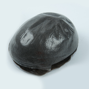 PROMOTION EXCEPTIONNELLE : Prothèse capillaire Yuanzhen pour hommes, 100% cheveux vierges INDIENS Remy, base en PU intégrale avec dentelle frontale, lisses, densité 110%, texture 38mm - Product Image 3