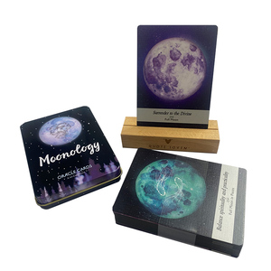 Impression de jeu de tarot inspirant des affirmations positives, jeu de cartes de tarot personnalisé avec guide - Product Image 4