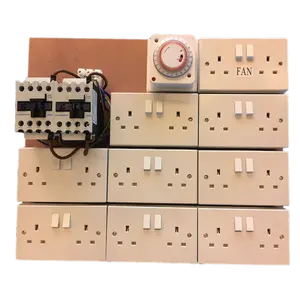 Green House 14/ 16/18 Way Controller contattore Timer Boards Grow Light Socket Timer Controller Relay UK