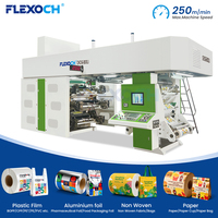 Machine d'impression flexographique CI automatique 6 couleurs pour film plastique en rouleau, avec tambour central pour emballage en sachet - Prix