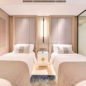 ชุดเฟอร์นิเจอร์ห้องนอนโรงแรม 3 ดาวทันสมัย ปรับแต่งได้ ราคาประหยัด โครงเตียงไม้ขนาดควีนไซส์และคิงไซส์ พร้อมตู้วางทีวี ตู้เสื้อผ้า และโต๊ะทำงาน - Product Image 2