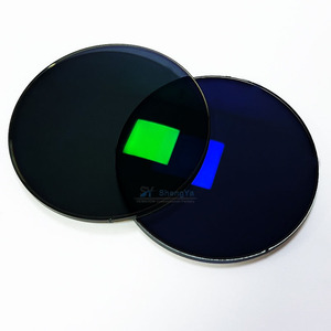 1.56เรซิ่นแว่นตาโฟโตโครมิกเลนส์การมองเห็นแบบครั้งเดียวสีชมพูเทาสีม่วงน้ำเงิน HMC ใส HMC - Product Image 3