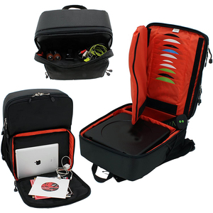 กระเป๋าเป้สะพายหลังสำหรับดีเจ 7 นิ้ว พร้อมช่องเก็บแผ่นเสียงและอุปกรณ์เสริม น้ำหนักเบา เหมาะสำหรับใส่เครื่องเล่นแผ่นเสียงแบบพกพา - Product Image 5