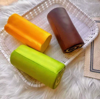 Jouet sensoriel anti-stress portable en silicone ultra-doux en forme de mini cube de tofu pour adultes