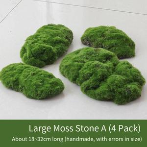 Mur végétal artificiel en mousse plastique Jade <span class=keywords><strong>Horizon</strong></span>, design en pierre et herbe, aspect naturel, respectueux de l'environnement, pour intérieur/extérieur - Product Image 5