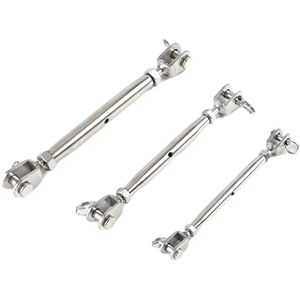 Tendeur en acier à vis de gréement robuste M16 M20 avec crochet à oeil et mâchoire - Product Image 6