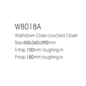El precio más barato letrinas 8018A inodoro de cerámica Wc, asiento de inodoro autolimpiable inodoro de dos piezas - Product Image 2