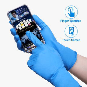 Gants en nitrile jetables XINGYU 12 mil à <span class=keywords><strong>manchette</strong></span> longue, résistants, sans poudre, avec grip micro-texturé, pour usage industriel - Product Image 6