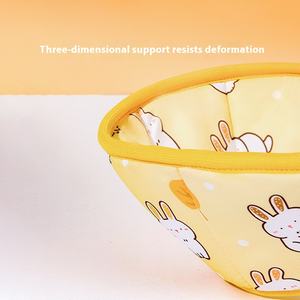 Collar isabelino de patrón sólido para gatos, perros, algodón suave, postoperatorio, antilamer, morder, tocado de belleza, suministros para Collar de perro - Product Image 4