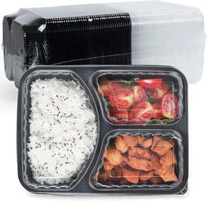 Emballage alimentaire personnalisé à emporter, boîte à lunch jetable, boîte en plastique PP, récipient alimentaire anti-fuite avec couvercle - Product Image 1
