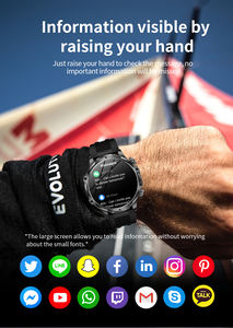 Reloj inteligente AK75 2025, linterna de 1,9 pulgadas, resistente al agua, presión arterial, oxígeno en sangre, batería de 700mAh, reloj inteligente para deportes al aire libre para hombres - Product Image 6
