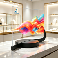 Pantalla Publicitaria OLED Curva, Flexible y Transparente, con Revestimiento AR Ultrafino para Resolución 2.1 4K, Compartición de Punto de Acceso WiFi 1