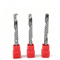 Fraise à un seul denturement en carbure monobloc, outil de fraisage CNC à une seule tranchant pour le travail du bois, la gravure et la découpe