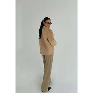 Chaqueta Bomber Reversible Tan Cleffy de Cuero Vacuno y Piel de Oveja con Acolchado Satinado, Suave, para Otoño y Primavera, con Logotipo Personalizado - Product Image 1