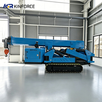 Mini-grue araignée d'intérieur, hauteur de levage 16 tonnes, rayon d'action 25m, livraison usine, construction, double propulsion