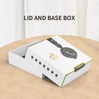 Écouteurs Casque Blanc Boîte d'emballage couvercle et boîte de base personnalisée acheter du papier écouteurs sans fil boîte d'écouteurs