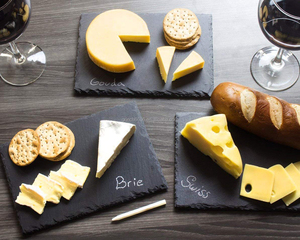 Planches à <span class=keywords><strong>fromage</strong></span> en ardoise, assiettes <span class=keywords><strong>de</strong></span> charcuterie, planche <span class=keywords><strong>de</strong></span> service à <span class=keywords><strong>fromage</strong></span> et à viande pour la maison, le restaurant et les cafés OEM - Product Image 6