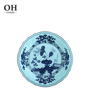 أطباق زخرفية كلاسيكية بلون أزرق سماوي سيراميك بورسلين فاخر 4 أواني طعام مجموعة ألوان مخصصة طراز إيطالي عظمي الصين بالجملة - Product Image 3