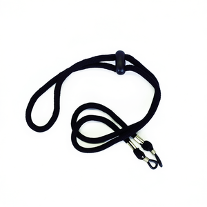 Cordon noir pour lunettes Ttake avec clips métalliques pour une fixation sécurisée des lunettes - Product Image 2