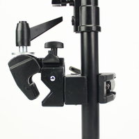Double pince en aluminium pour studio photo, photographie et prise de vue vidéo