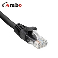 Kabel Ethernet Gigabit UTP RJ45 28awg/32awg CCA Berkualitas Tinggi OEM, Kabel Patch CAT7 Tipis