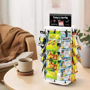 Rotating Snack Display Rack With Clips For Kitchen Storage And Party Snacks - Product Image 2