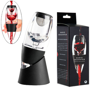 Fabrika doğrudan şarap aksesuarları kristal hava havalandırma süzgeç cam sihirli Pourer emzik filtreler havalandırma karafı - Product Image 1