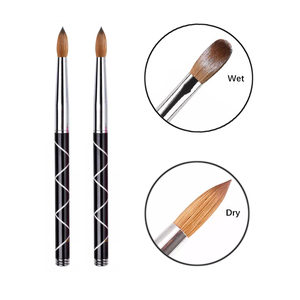 Custom Logo 100% Kolinsky Sable Acrylic <b>Nail</b> Brush Metal Handle for Acrylic Powder <b>Nail</b> <b>Extension</b> - Product Image 6