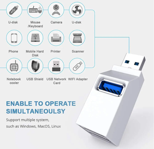 3 cổng USB3.0 HUB tốc độ cao <span class=keywords><strong>Splitter</strong></span> <span class=keywords><strong>Adapter</strong></span> Plug and Play xe buýt Powered mở rộng nhanh chóng chuyển dữ liệu USB Hub Extender kết nối - Product Image 5