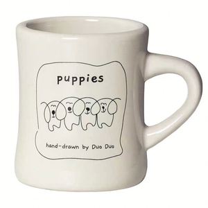 Taza de Cerámica Blanca Crema Vintage de 11 oz, con Logotipo Personalizado, para Restaurante, Café - Product Image 4