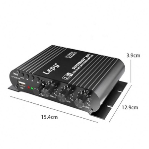 Amplificateur audio HiFi miniature LEPY838 Bluetooth 5.0, amplificateur numérique classe D TPA3116 50W*2, audio domestique, voiture, marine, entrée USB/AUX - Product Image 2