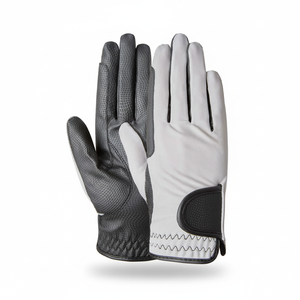 Meilleures ventes de gants d'équitation de qualité supérieure de haute qualité avec logo réglable Gants équestres en cuir - Product Image 1