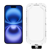 Verre trempé anti-rayures 9H pour 17 Pro Max / 16 / 15 / 13, électroplaqué, oléophobe, couverture intégrale, étanche, sans poussière