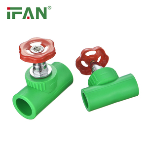 Ifan – vanne d'arrêt en PPR importée, toutes sortes de matières premières, raccords de tuyaux en Ppr, vanne à vanne en plastique chromé Conceld - Product Image 5
