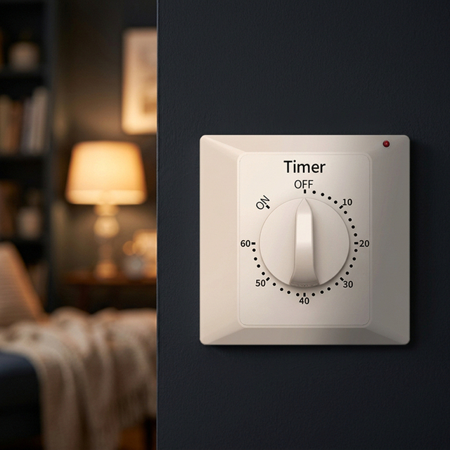 Intelligent Mechanical Plastic Countdown Timer Switch 30Min Electrical Timer AC 220V 10A White 2000W Easy Installation