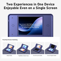 Nouvelle console de jeu portable ANBERNIC RG DS PLUS, écran tactile 4,3 pouces, 16 Go TF, joystick, système Linux