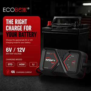 Chargeur de batterie intelligent avec contrôle Bluetooth et application, nouveau design, 6V 12V 1A 4A, chargeurs de voiture intelligents, affichage LED, indice de protection IP65 - Product Image 3