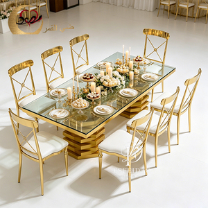 Chaise de salle à manger de luxe en acier inoxydable doré, style rococo moderne et élégant, avec housse amovible, pour la maison et la cuisine - Product Image 6