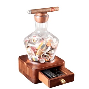 Juego de Almacenamiento para <span class=keywords><strong>Vino</strong></span> y Cigarros de Madera, Diseño Nórdico Minimalista, Primavera 2026, CYF-855 - Product Image 5