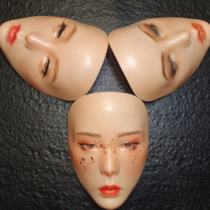 Tabla de Práctica Facial de Silicona 5D, Maniquí Biónico para Maquillaje, Máscara de Entrenamiento para Ojos y Cejas - Product Image 2