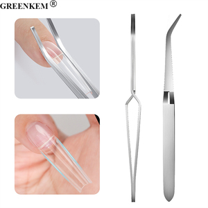 新作ステンレスネイルシェイプクリップUlti機能ネイルクリップシルバーネイルピンセット彫刻ピンセットクリップ - Product Image 6