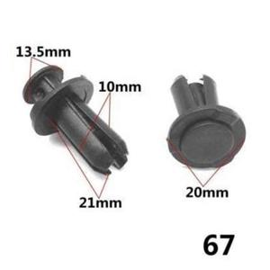 Rivets en plastique, rivets à pression en nylon, blanc, noir, R6080 - Product Image 1