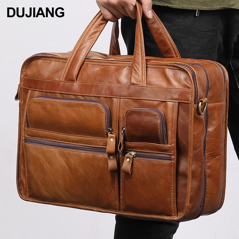 Genuine Leather Men s Casual Business